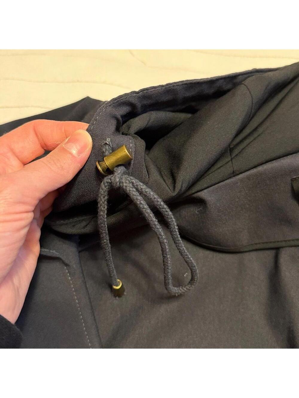 Eden Society Holly Contrast Hood Cargo Jacket Women's Blue Utility Zip - Picture 6 of 9